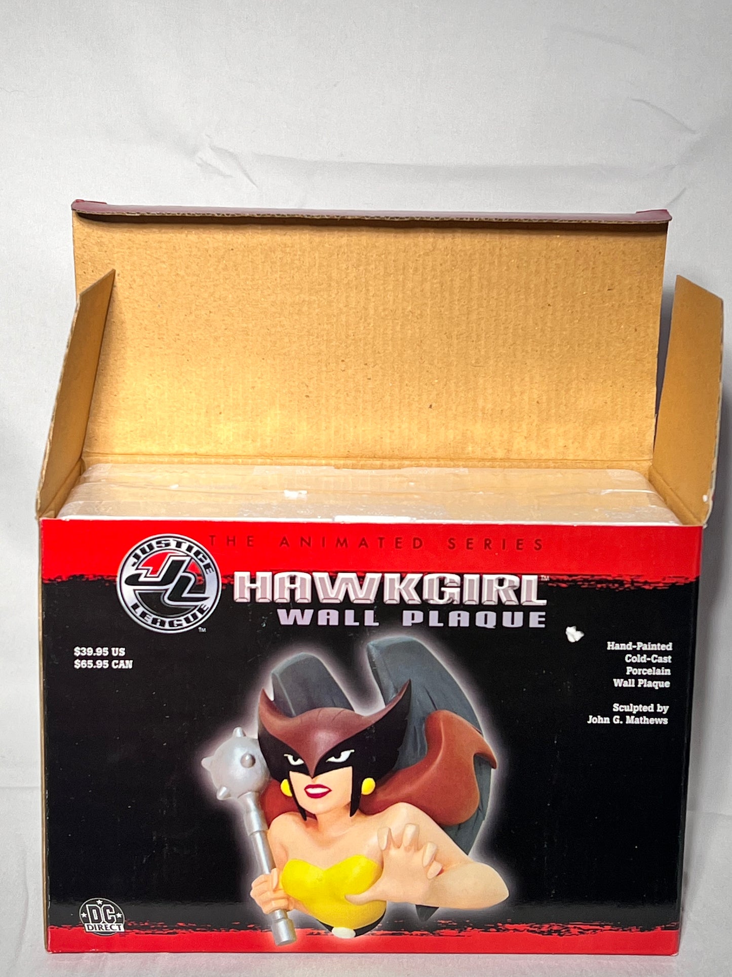 Hawk Girl - wall plaque- justice league- The Animated Series- DC Direct- Sculpted by John G. Mathews