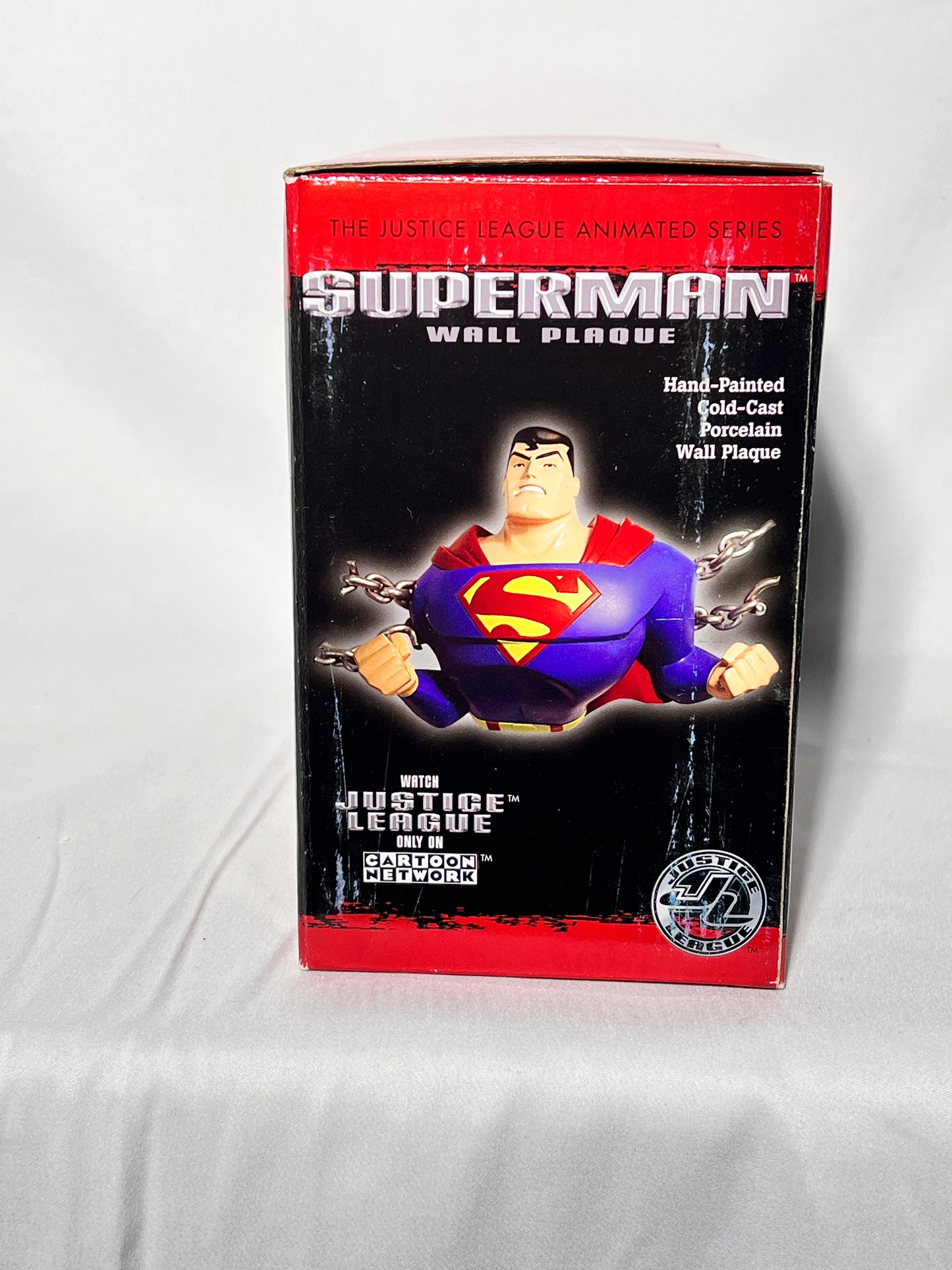 Superman - Wall Plaque - The Animated Series- Justice League- DC Direct-sculpted by John G Matthews and measures approximately 5 inches tall 7 inches wide 2 inches deep