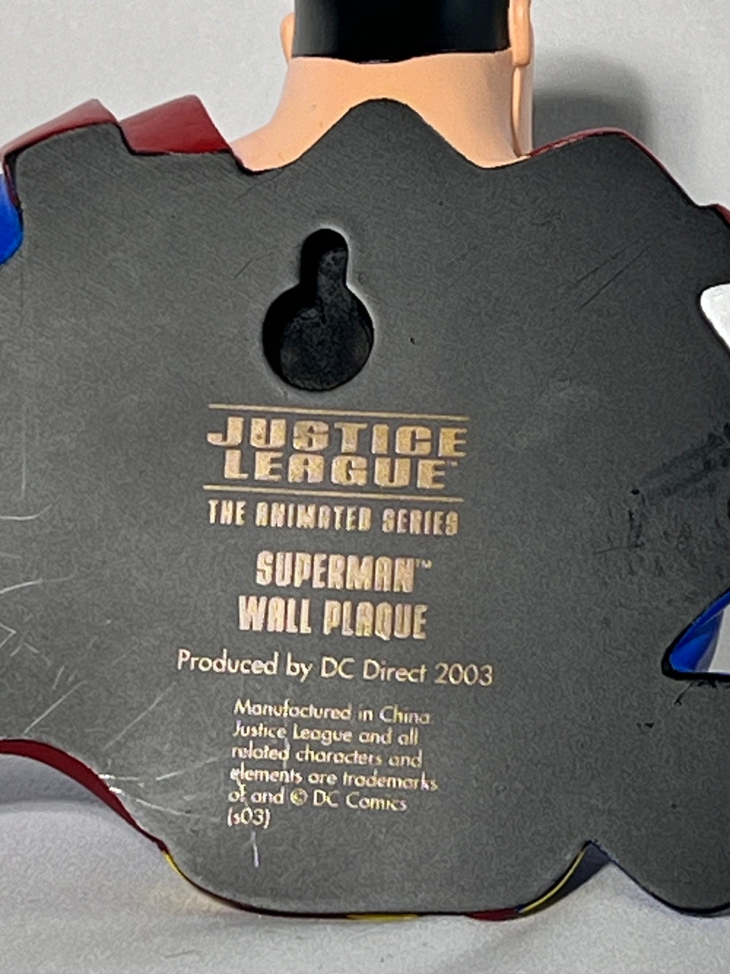 Superman - Wall Plaque - The Animated Series- Justice League- DC Direct-sculpted by John G Matthews and measures approximately 5 inches tall 7 inches wide 2 inches deep