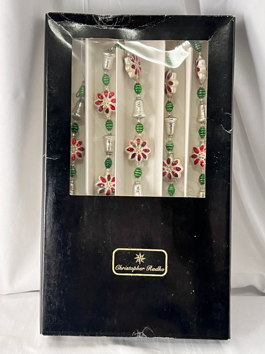 Radko - Blossom N Bells- Christopher Radko- 1999- Rare - 50841 - Christmas decoration- Garland