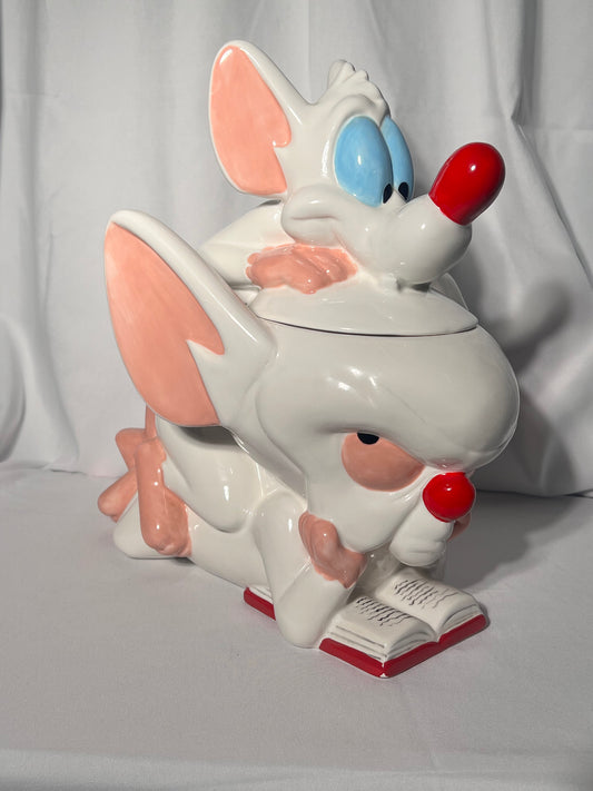 Pinky and the Brain - 12 1/2” Cookie Jar - Warner Brothers- 1998