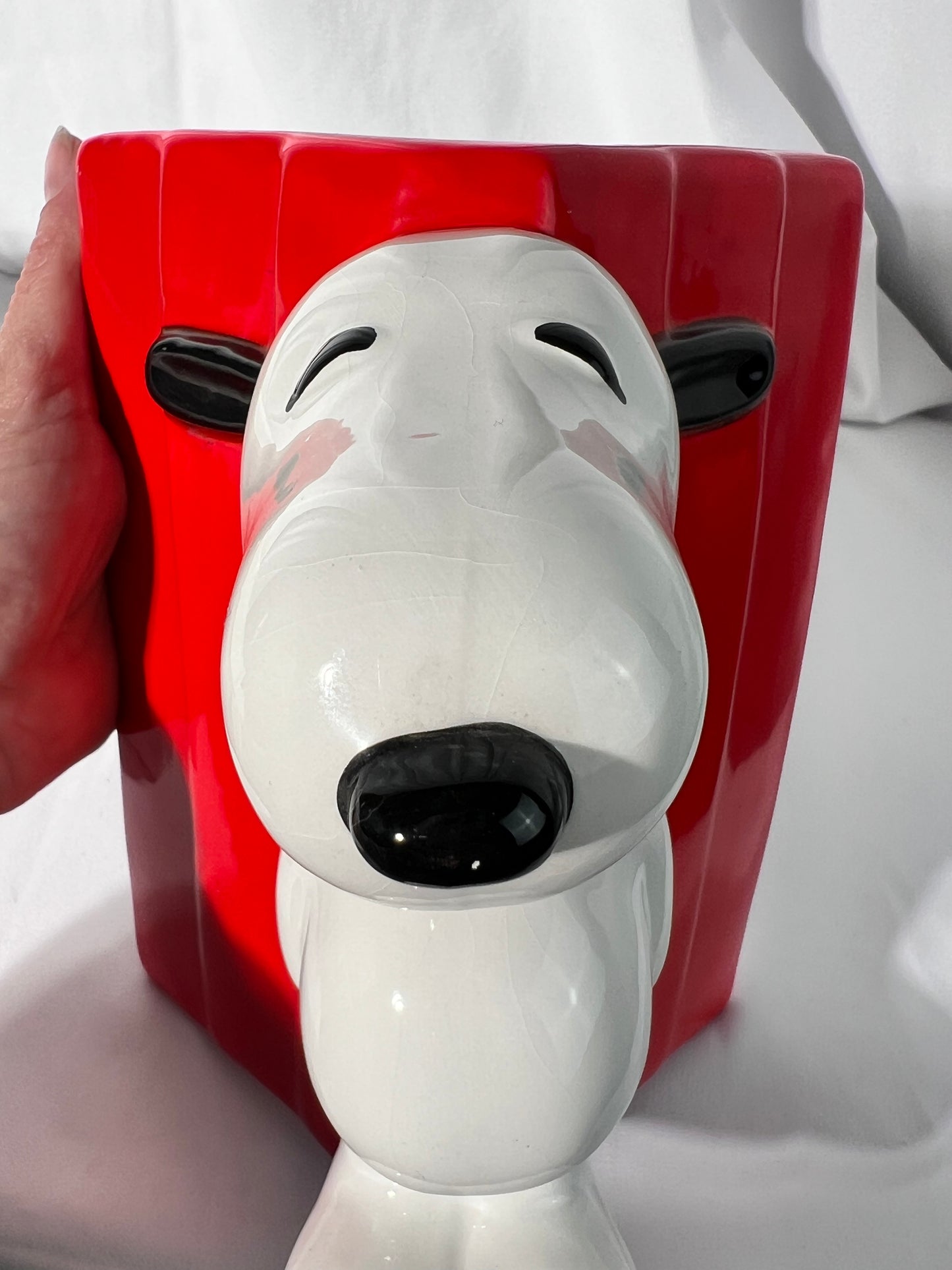 Snoopy - 10 1/2” Cookie Jar - Peanuts- Charlie Brown- Benjamin and Medwin Inc. 1966