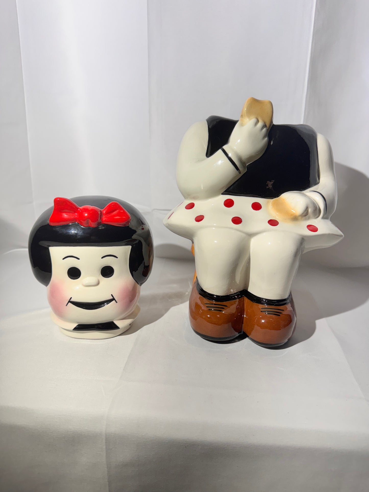 Rare- Nancy & Sluggo-14” Cookie jar-pottery by JD-limited edition #73-UFS