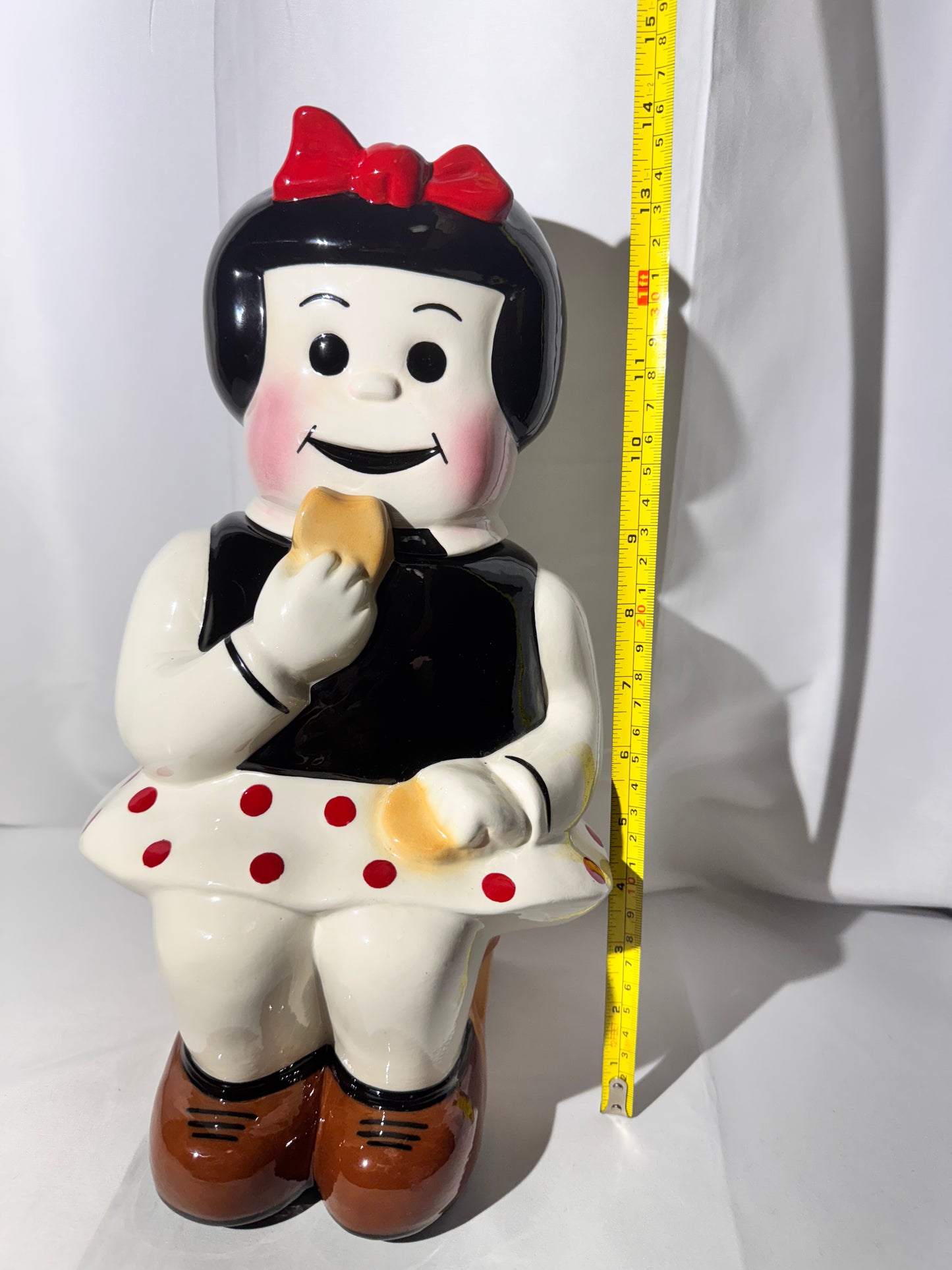 Rare- Nancy & Sluggo-14” Cookie jar-pottery by JD-limited edition #73-UFS