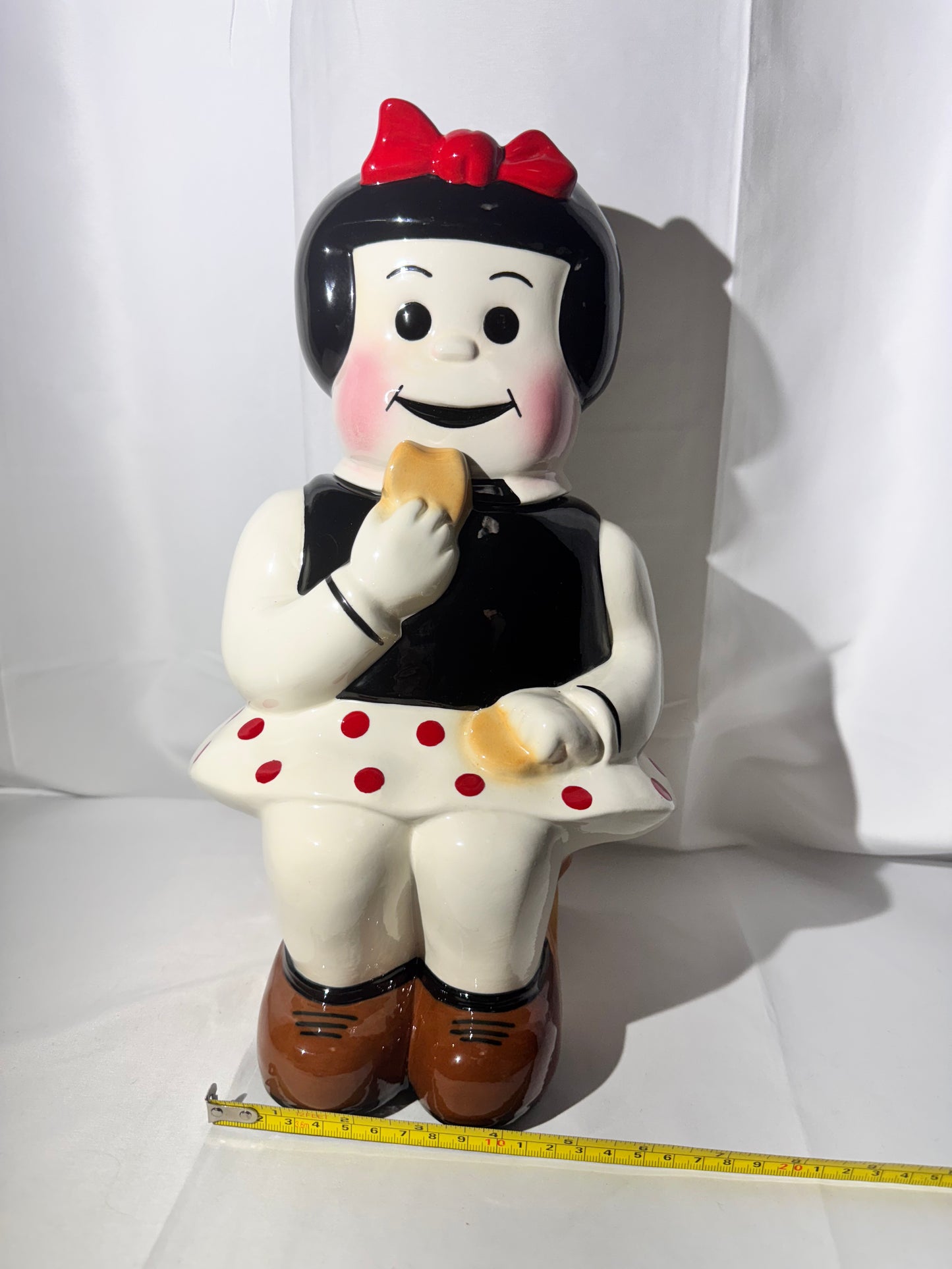 Rare- Nancy & Sluggo-14” Cookie jar-pottery by JD-limited edition #73-UFS