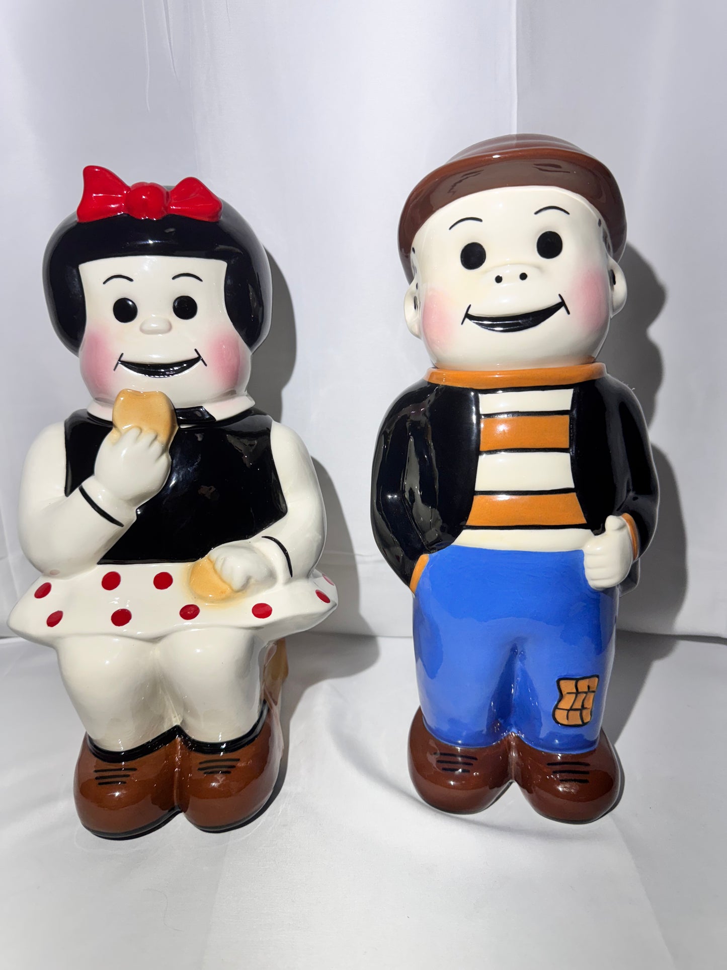Rare- Nancy & Sluggo-14” Cookie jar-pottery by JD-limited edition #73-UFS
