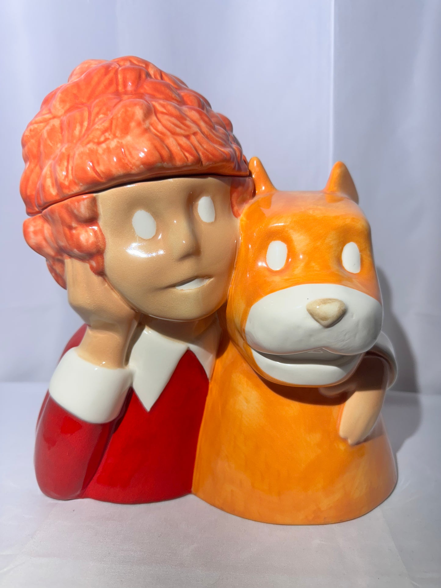 1997 Treasure Craft Little Orphan Annie & Sandy Cookie Jar - Limited Edition #298/1000