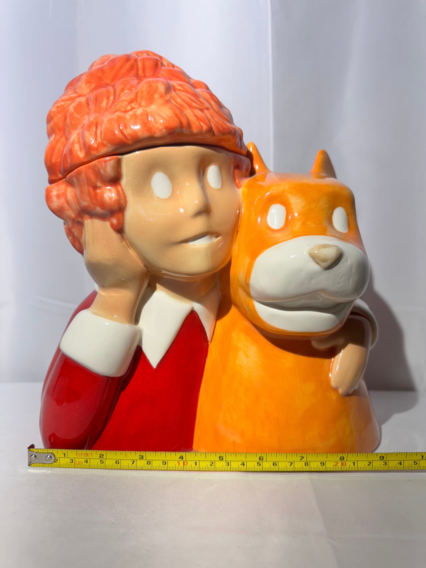 1997 Treasure Craft Little Orphan Annie & Sandy Cookie Jar - Limited Edition #298/1000