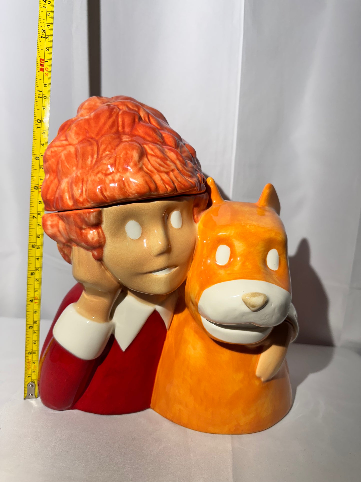 1997 Treasure Craft Little Orphan Annie & Sandy Cookie Jar - Limited Edition #298/1000