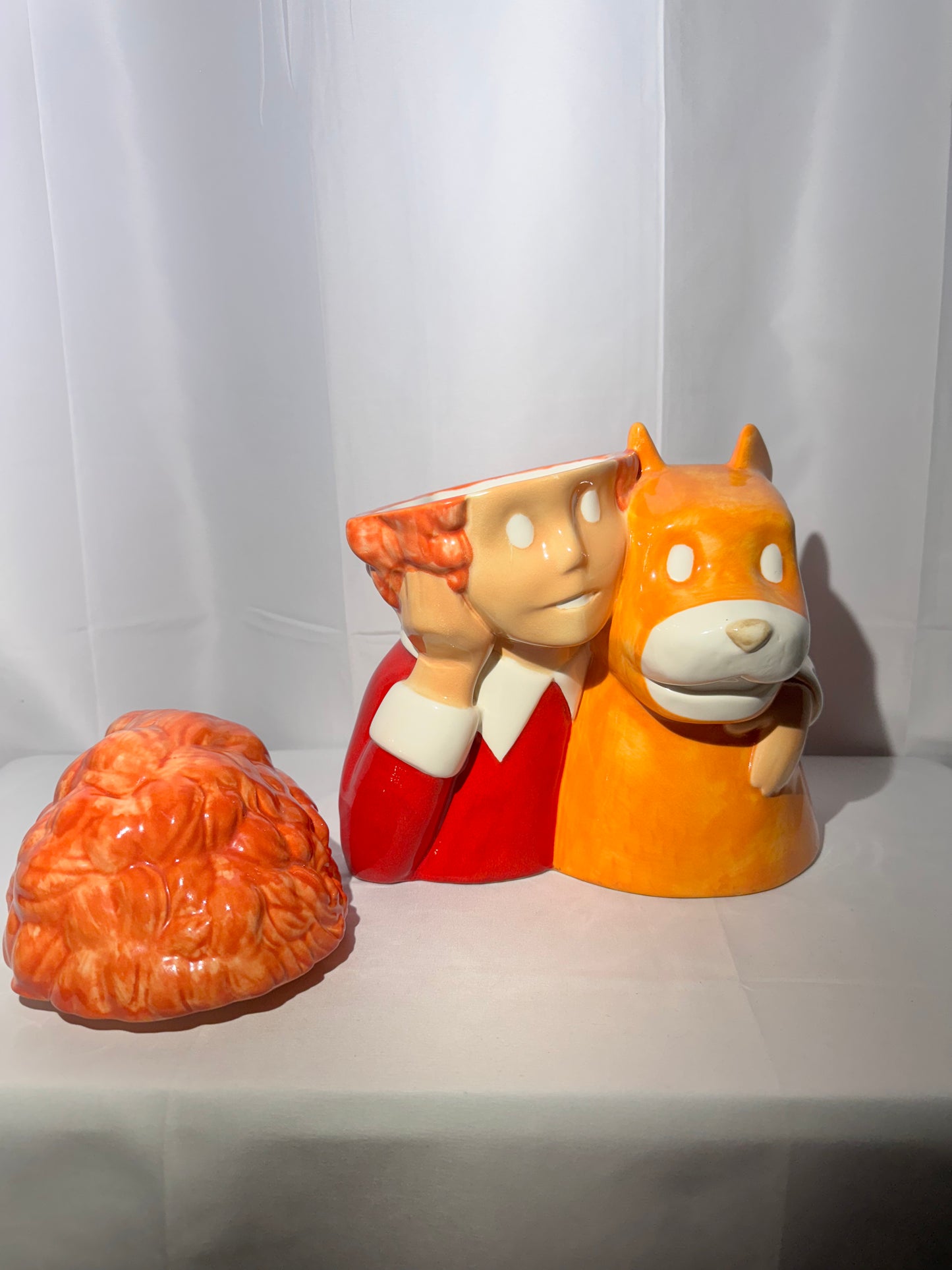 1997 Treasure Craft Little Orphan Annie & Sandy Cookie Jar - Limited Edition #298/1000
