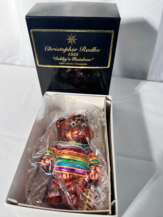 Radko - 1999 Cubby’s Rainbow- aids charity Ornament- 508344