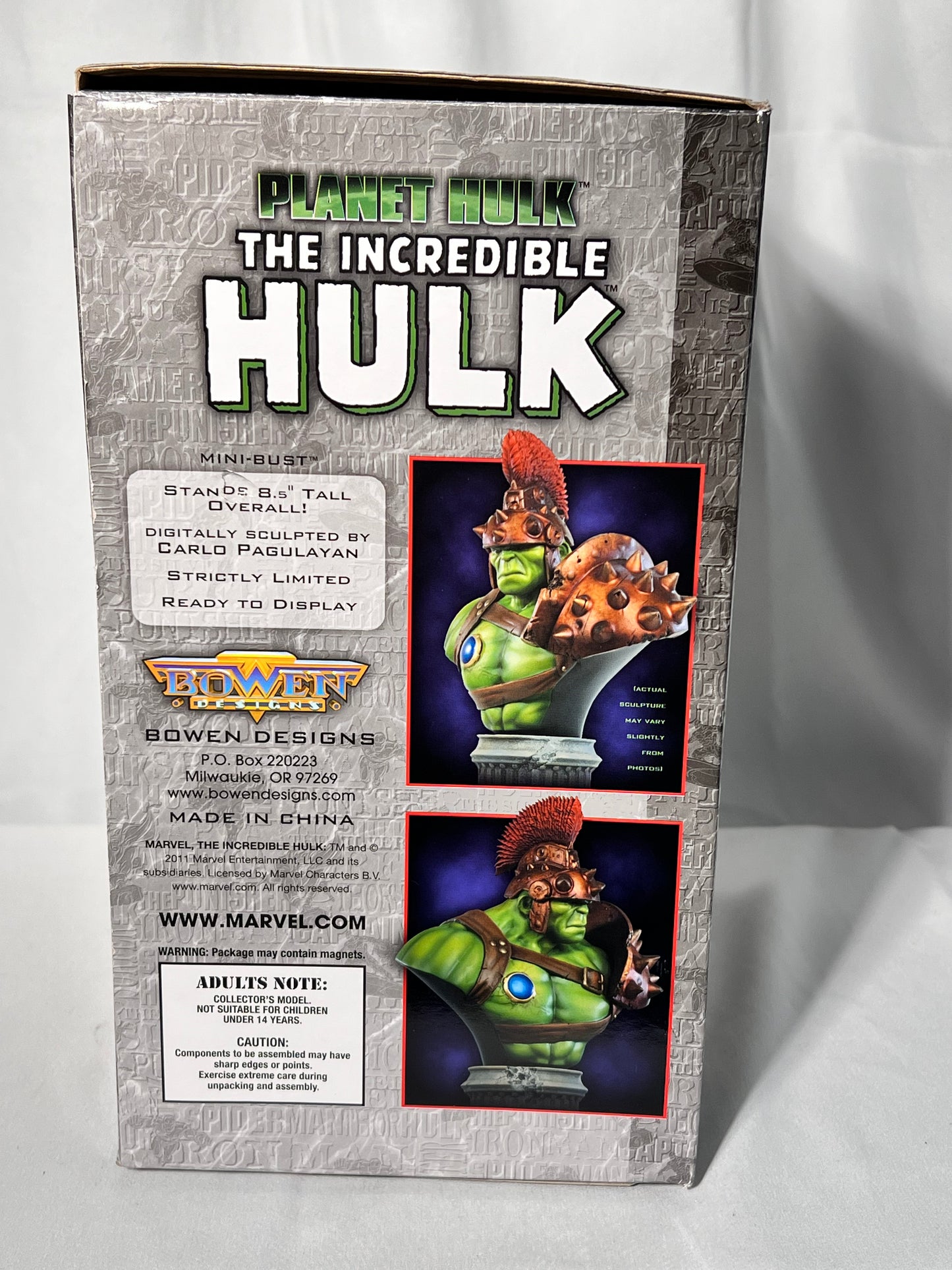 Planet Hulk - The Incredible Hulk- Marvel Mini Bust-sculpted by Carlo Pegulayan - #745 of 800