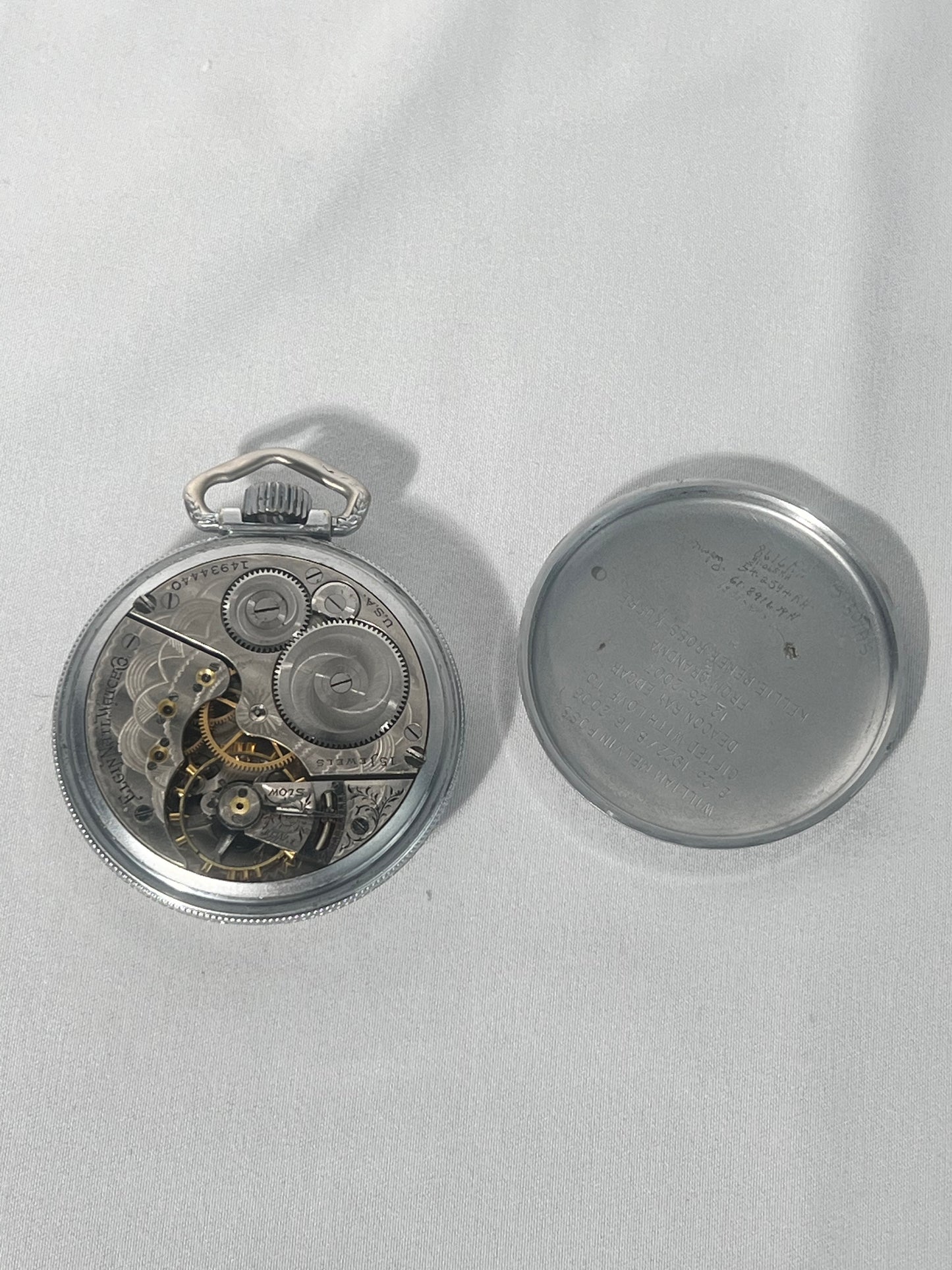 2 Pocket Watches- Elgin 1910 - Elgin 1917