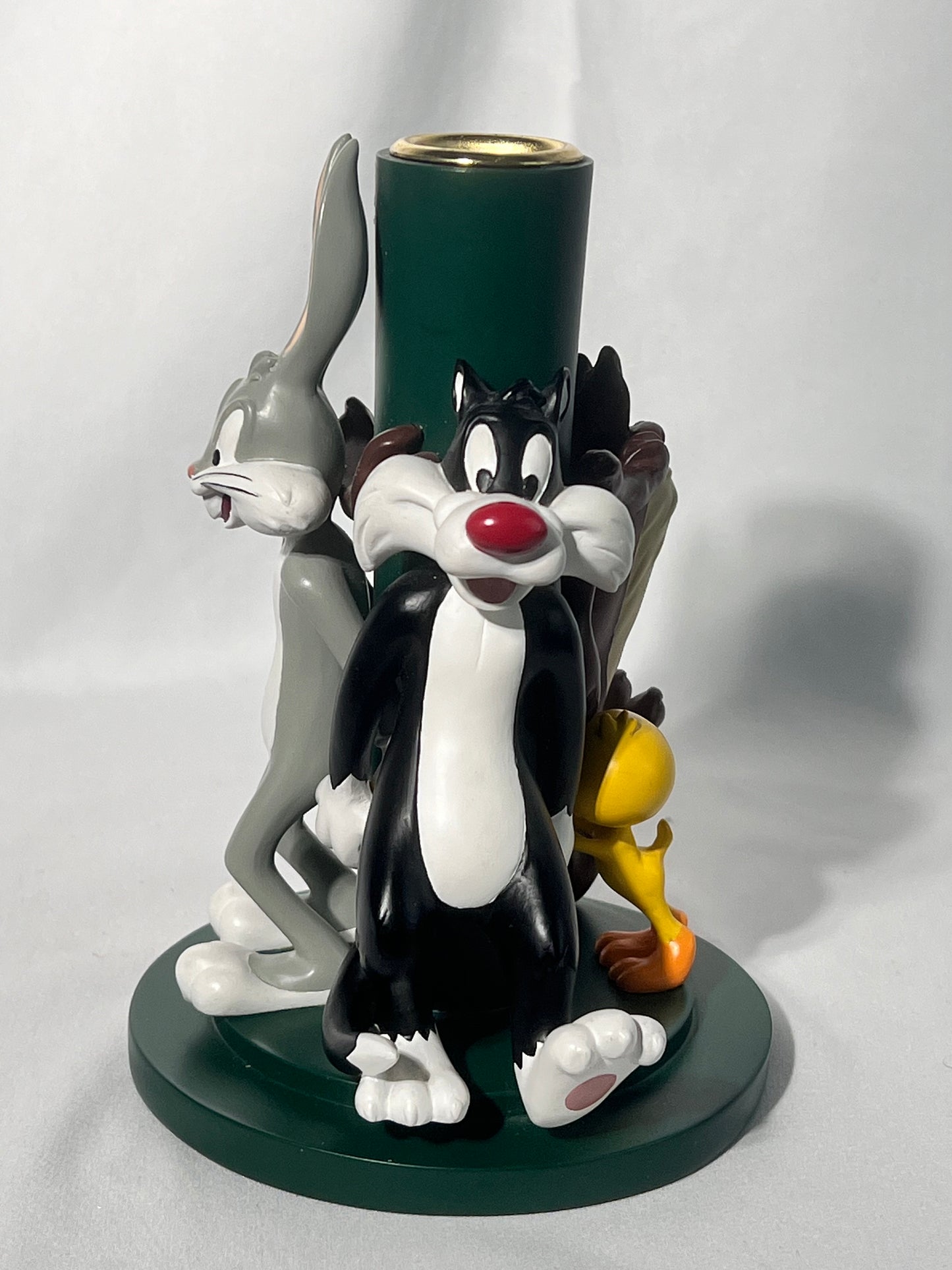 Looney Tunes - 7.5” candlestick Holder- Bugs bunny, Sylvester, Tweety bird, Taz - Warner Brothers- 1997