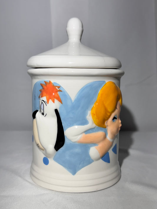 Droopy and The Girl Jar with lid - 1998 - Tropico Diffusion - Avenue of the Stars-Tex Avery - MGM
