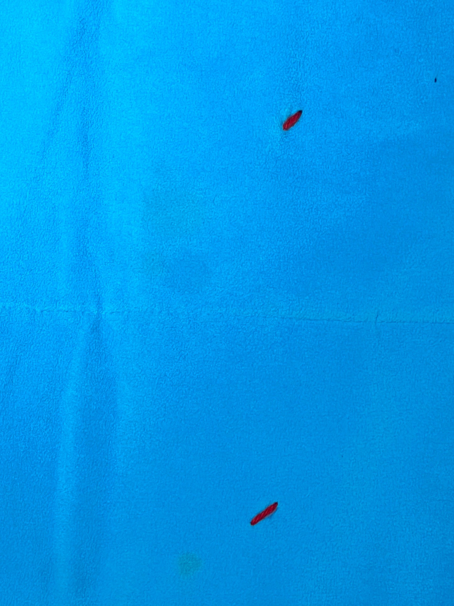 Quilt- fun print squares- 33” x 46” - polkadot trim- kid or baby blanket