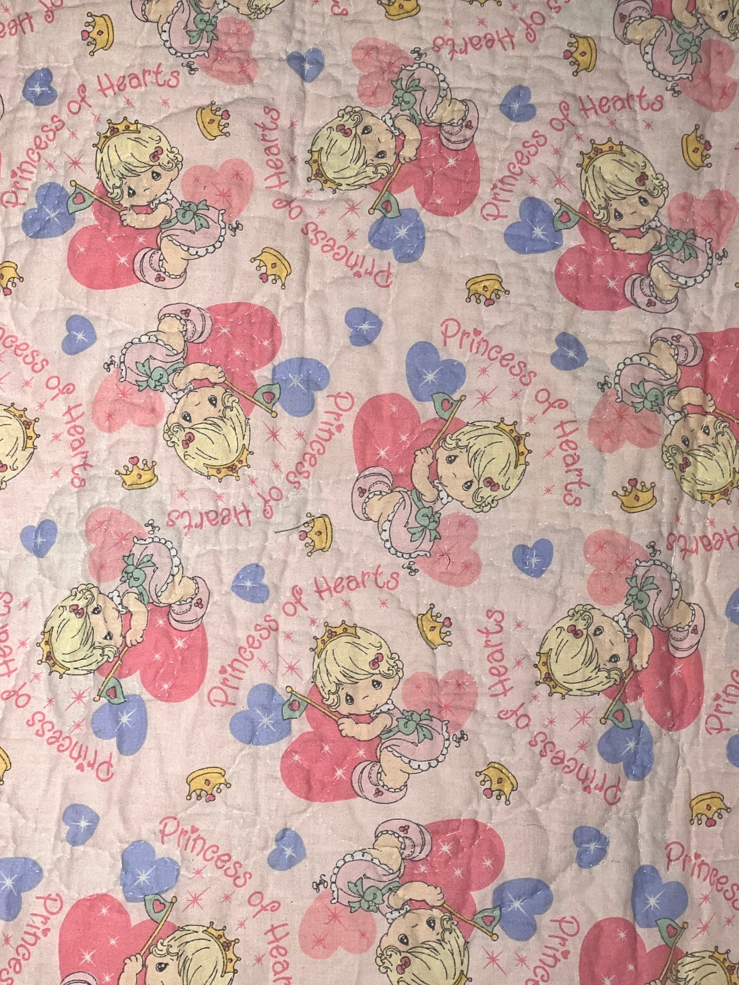 Precious moments - Quilt - 34” 43” - Princess of harts- Baby blanket