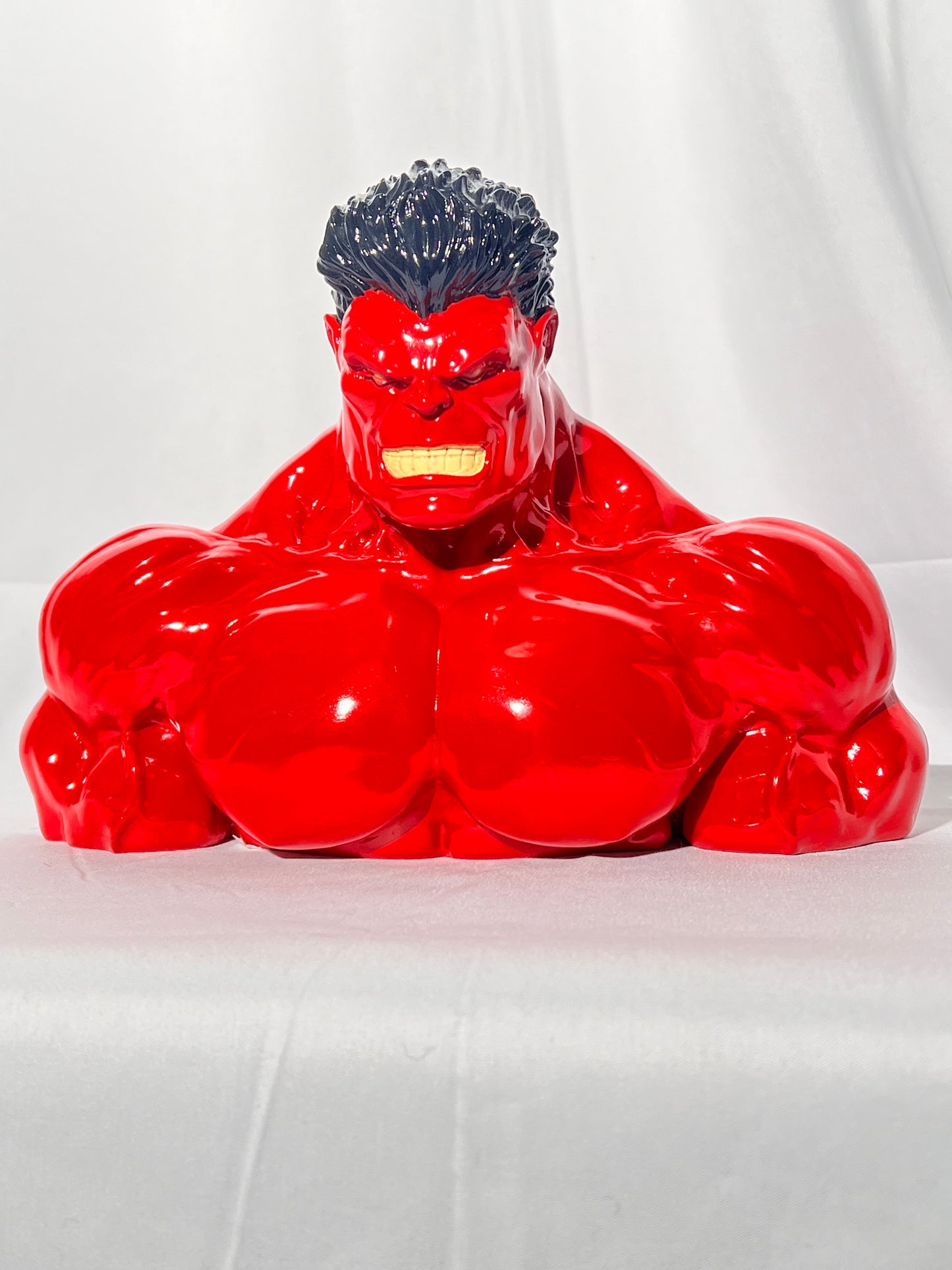 Red Hulk - 7” Ceramic coin bank - Marvel- 2016 - Surreal Entertainment