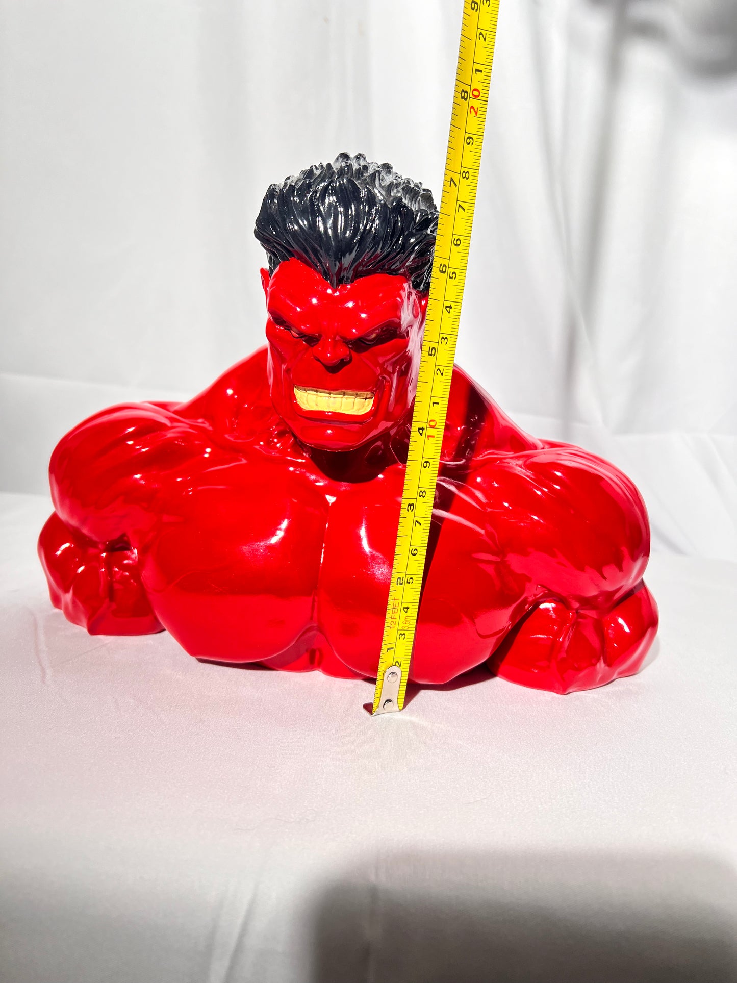 Red Hulk - 7” Ceramic coin bank - Marvel- 2016 - Surreal Entertainment