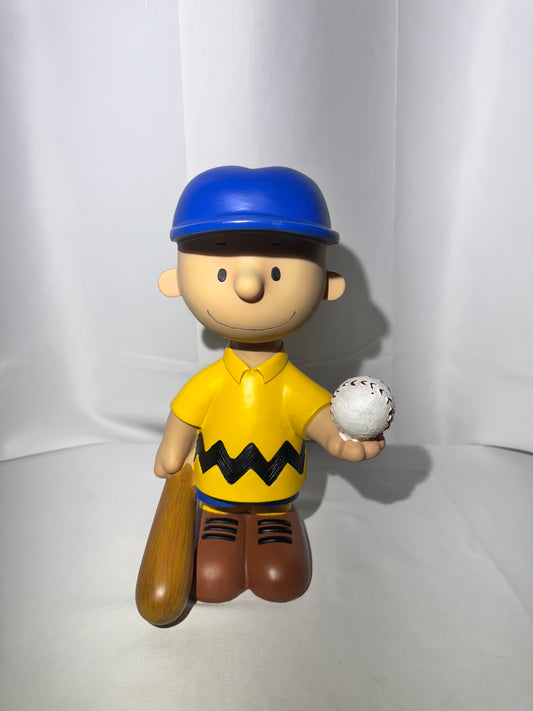 Charlie Brown - 10 1/2” Statue- Peanuts Garden Collection- Baseball and Bat