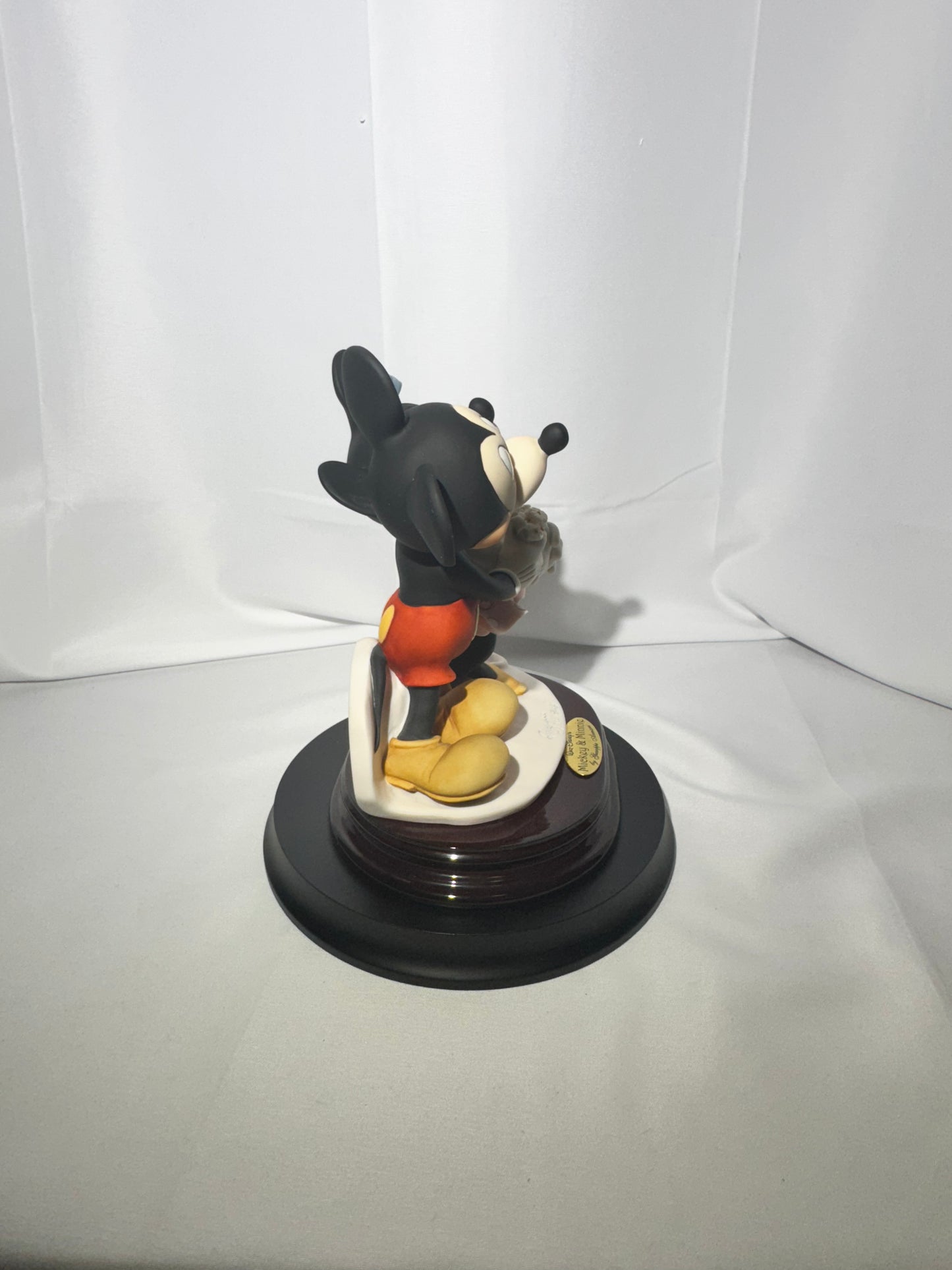 Mickey and Minnie Mouse - Florence Figurine- limited edition 533/2003 - certificate of authentication & podium- Disney- France