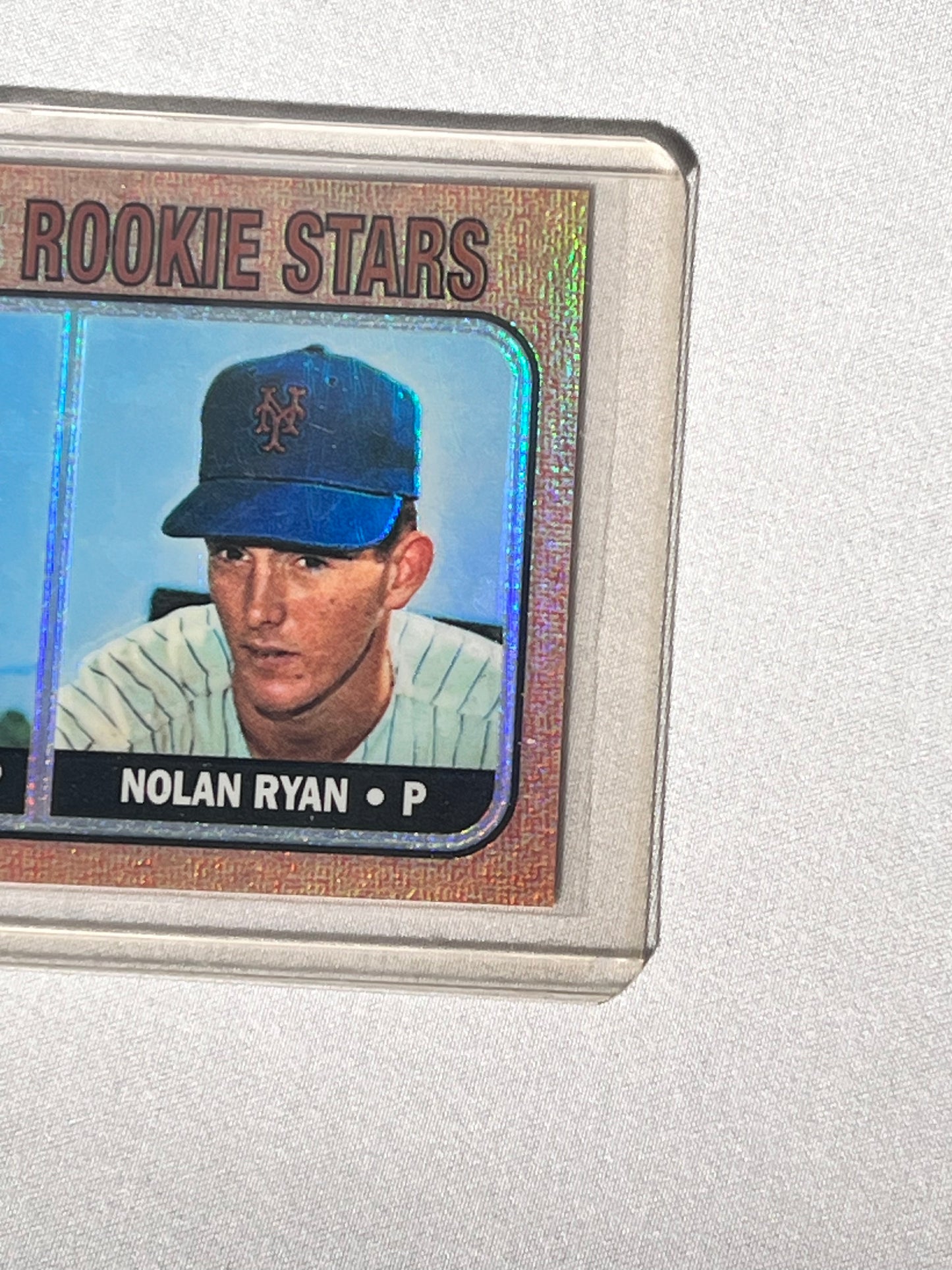 Baseball Card - Jerry Koosman & Nolan Ryan - 1968 Rookie Stars - Mets - Topps 117 Refractor - Pitchers- # 1/ 27 -1998 Reprint