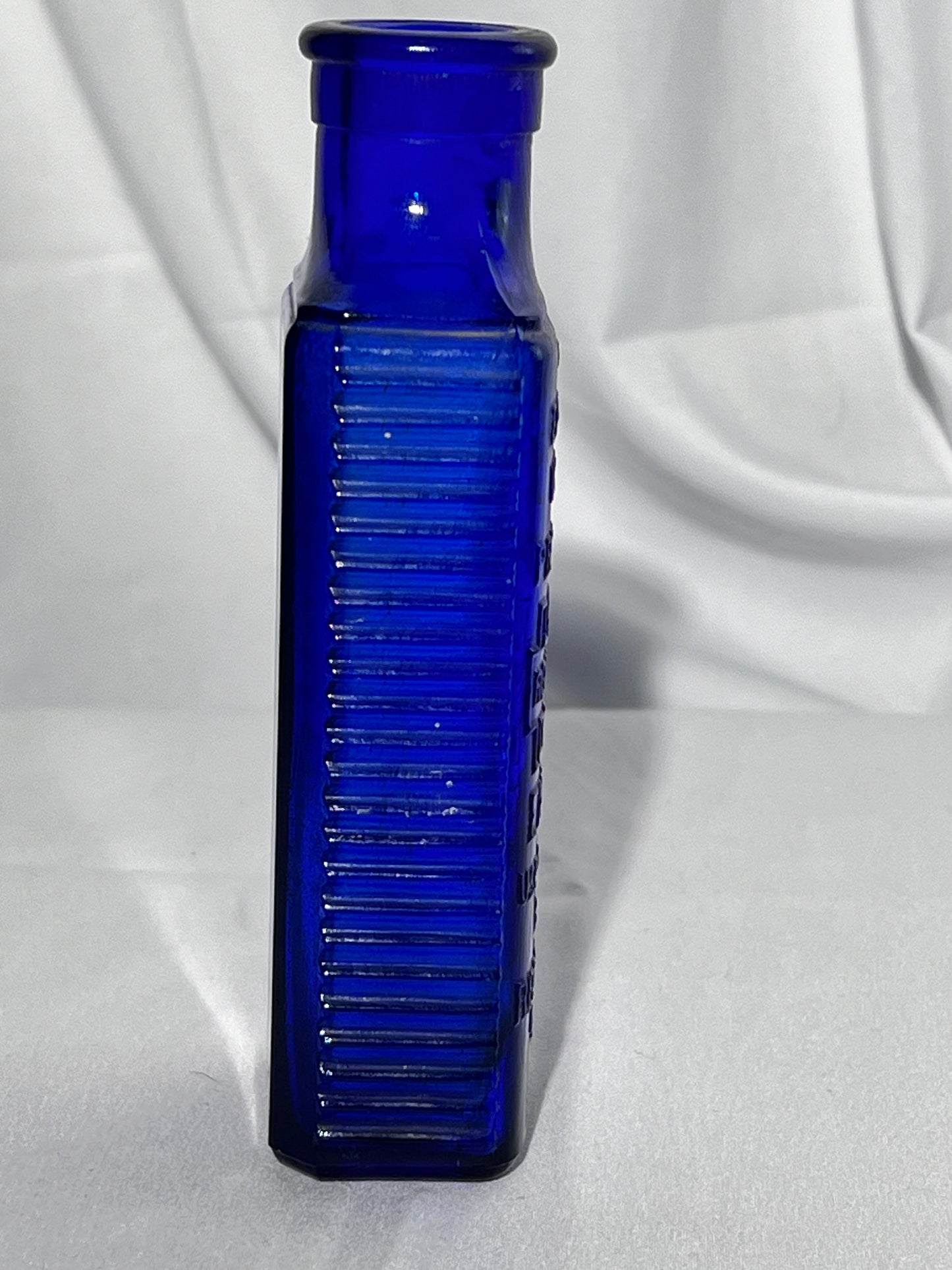 Antique Medicine Bottle- 5 1/2” cobalt blue glass bottle- Reese Chem Co. - for external use only