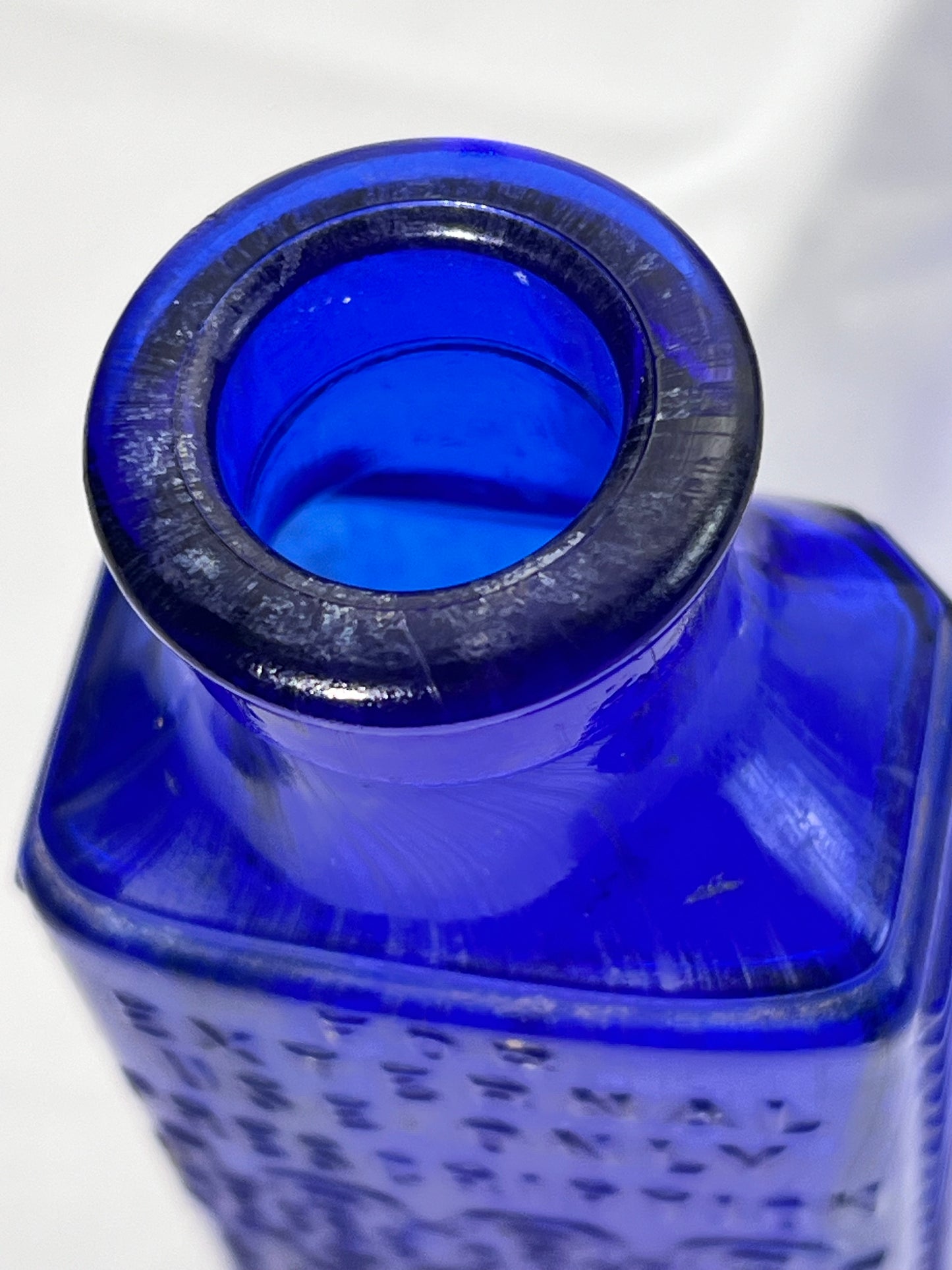 Antique Medicine Bottle- 5 1/2” cobalt blue glass bottle- Reese Chem Co. - for external use only