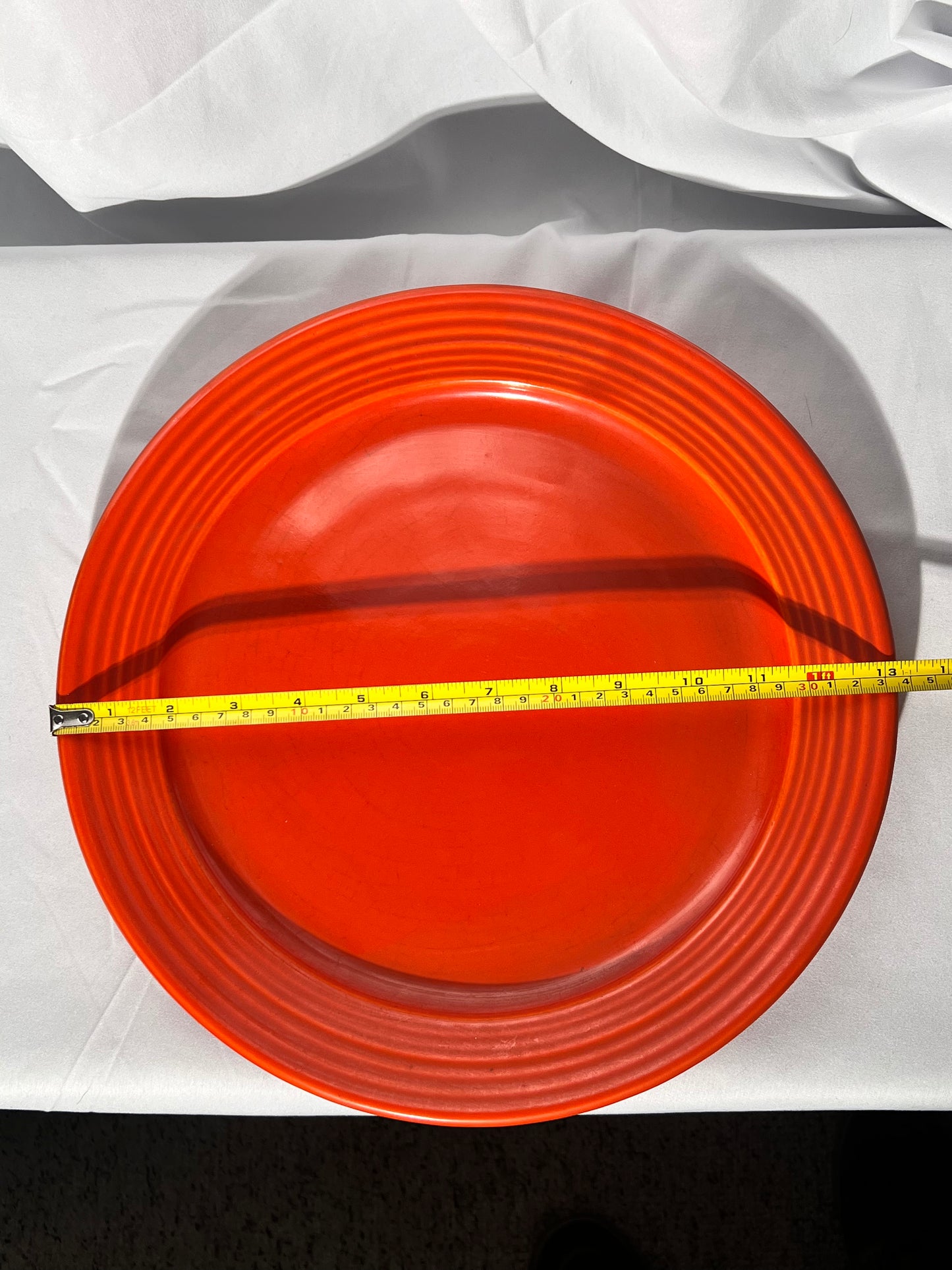 Bauer - Los Angeles - 13” Serving Platter- Orange-  vintage