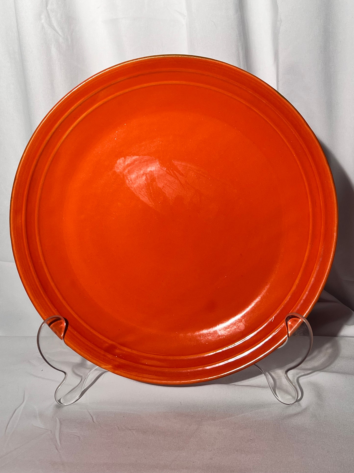 Bauer - Los Angeles - 13” Serving Platter- Orange-  vintage - 2 ring- California- Rainbow