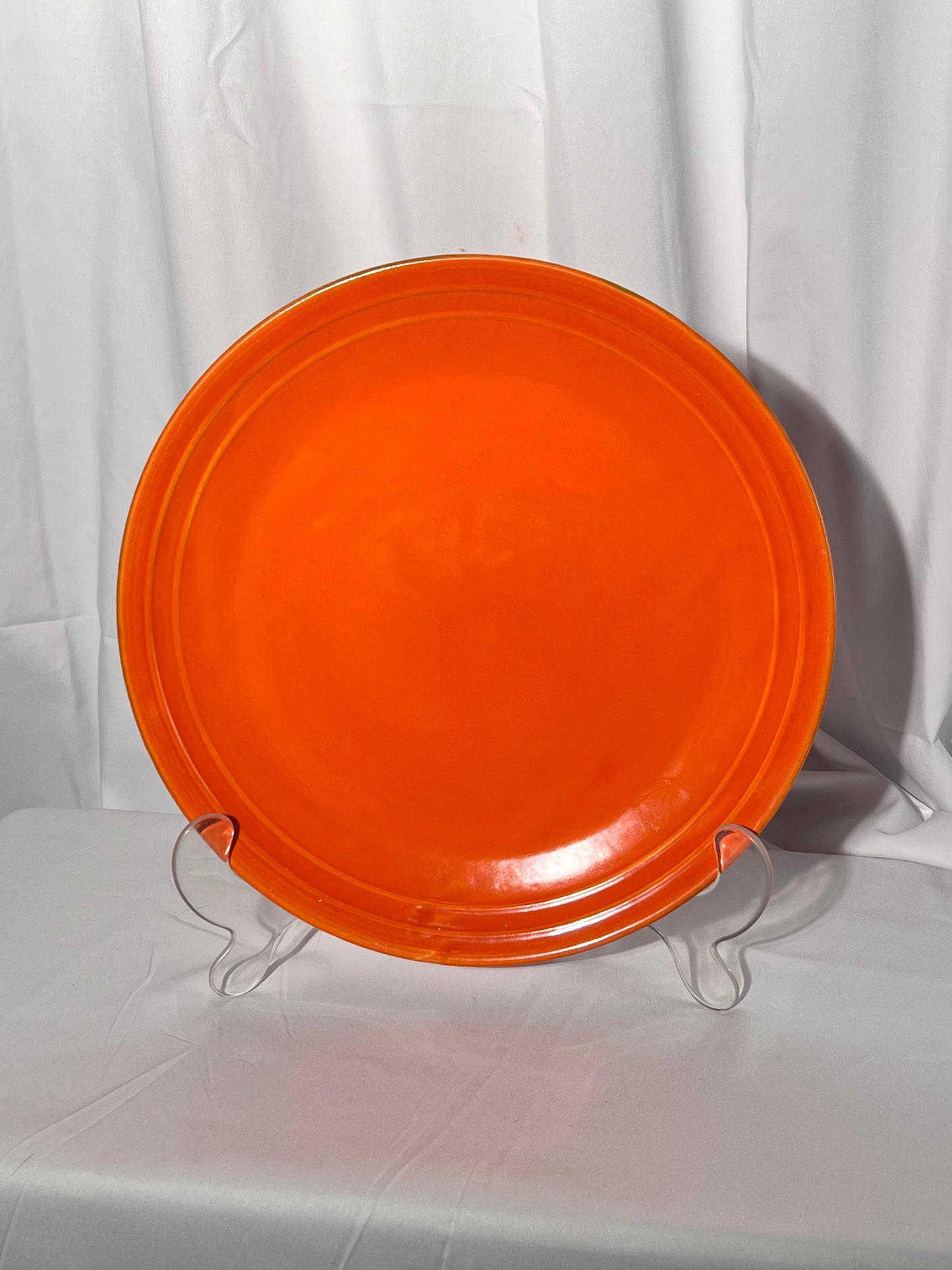 Bauer - Los Angeles - 13” Serving Platter- Orange-  vintage - 2 ring- California- Rainbow