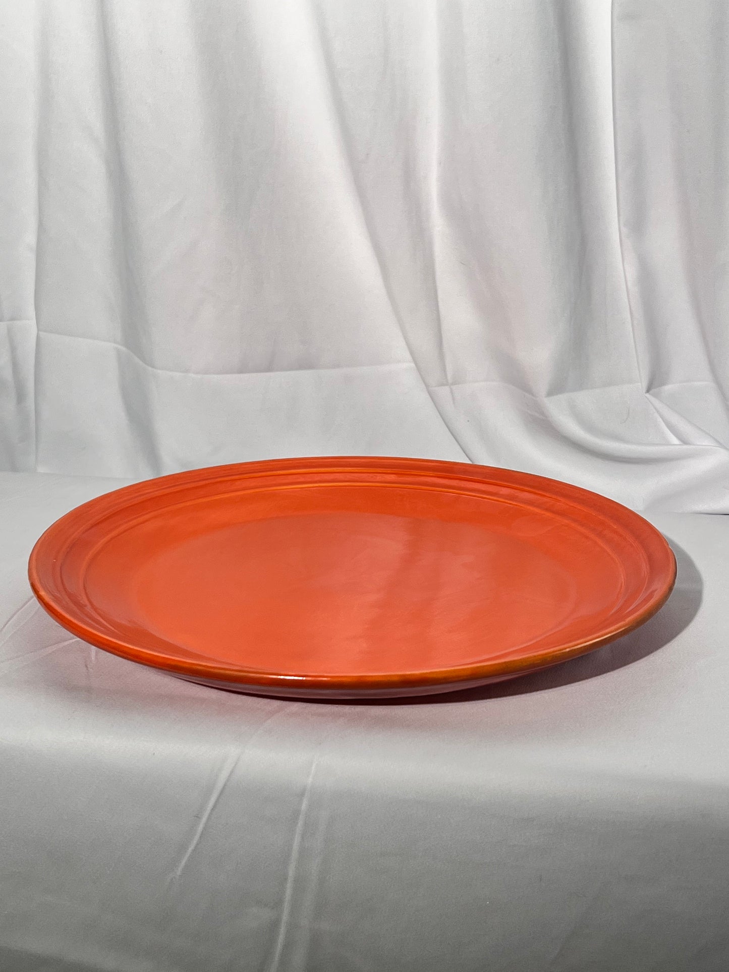 Bauer - Los Angeles - 13” Serving Platter- Orange-  vintage - 2 ring- California- Rainbow