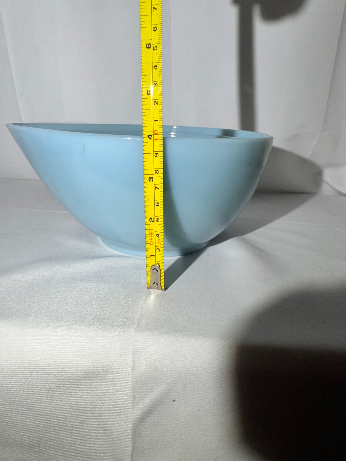Fire King - Set of 3 Bowls - Teardrop- Light Blue - oven ware
