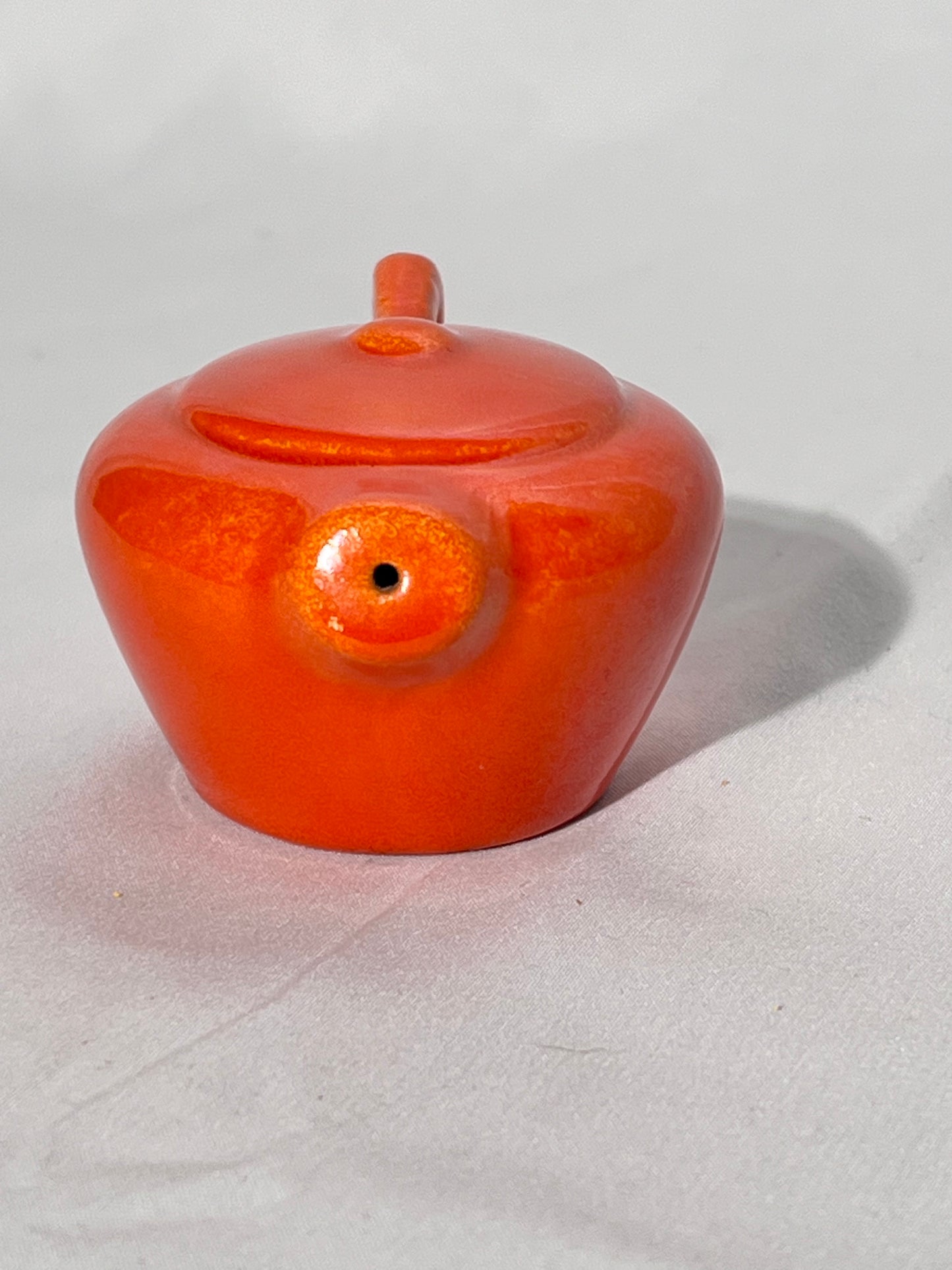 Bauer pottery - salt shaker - orange