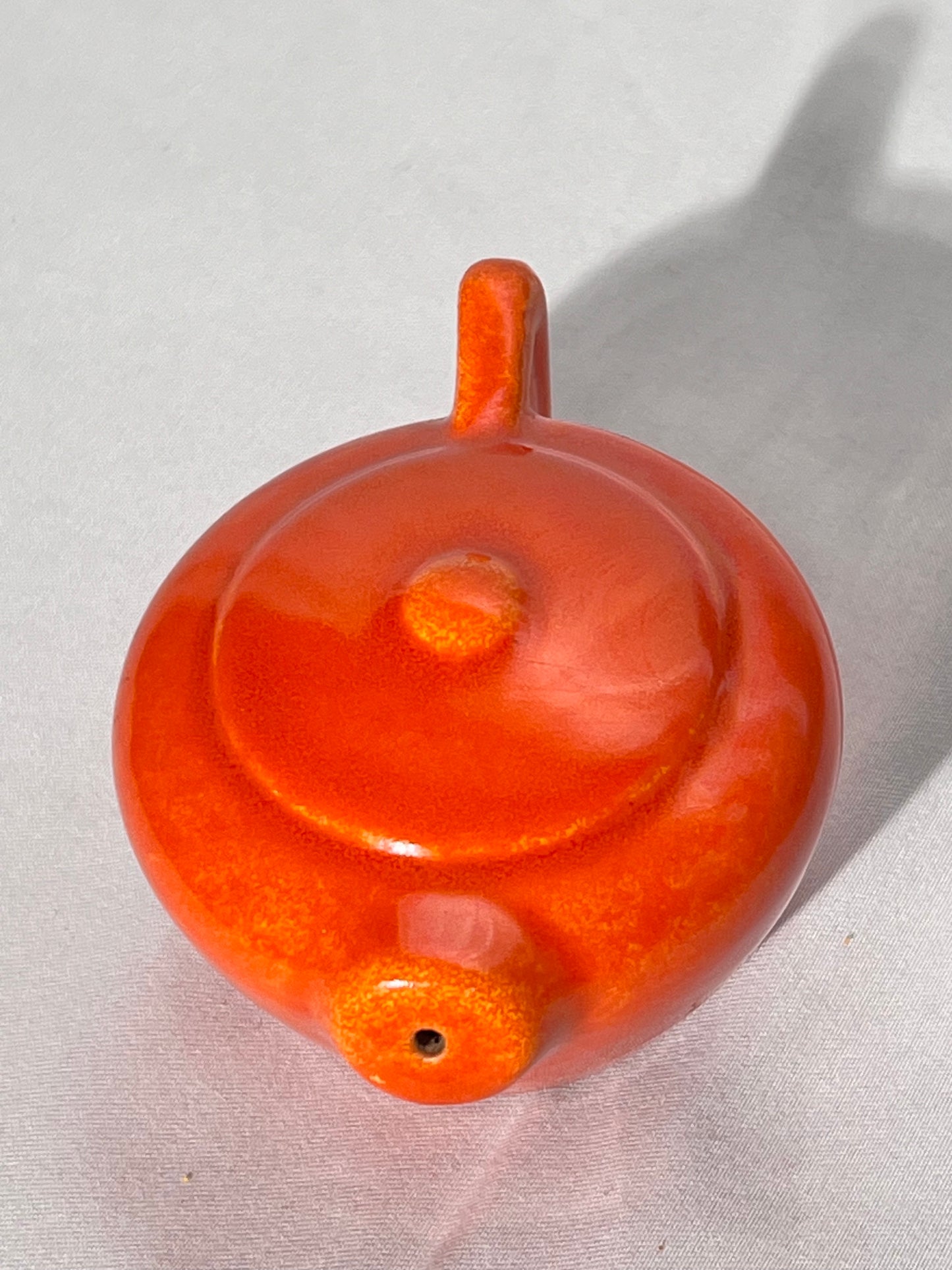 Bauer pottery - salt shaker - orange