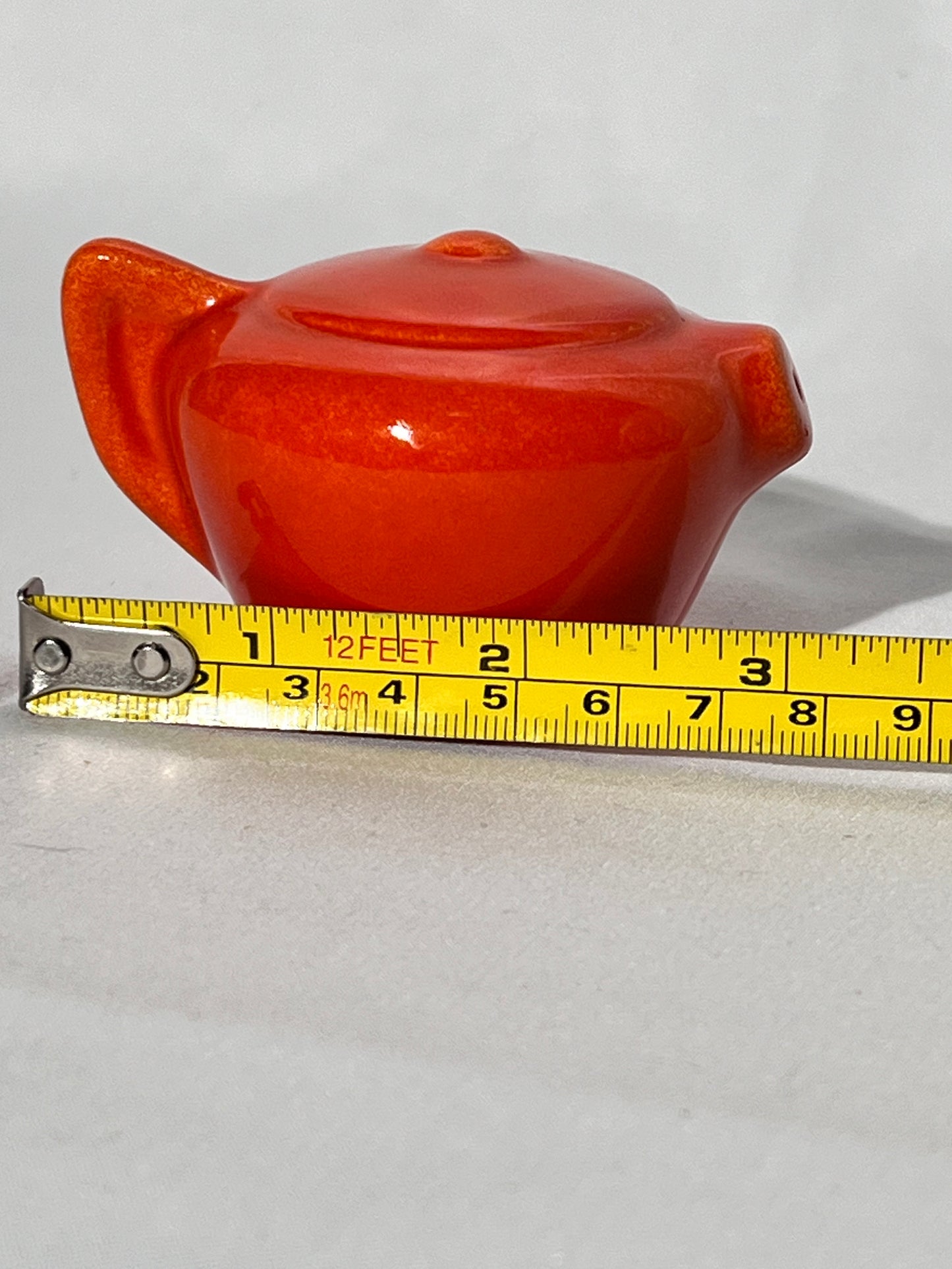 Bauer pottery - salt shaker - orange