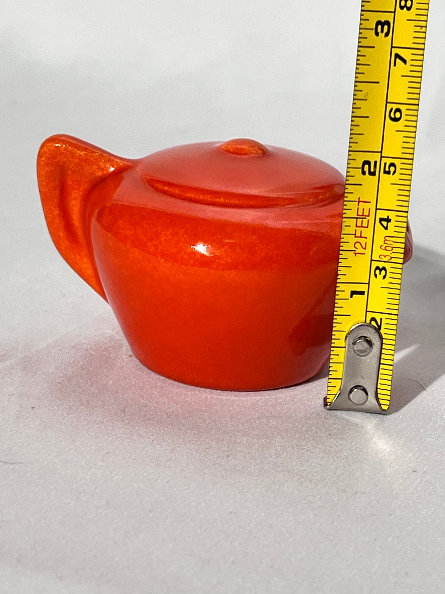 Bauer pottery - salt shaker - orange