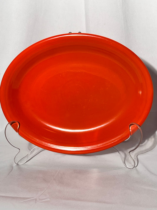 Fiesta - 12 1/2” oval serving platter - Vintage - with stamp - Gunuine - USA