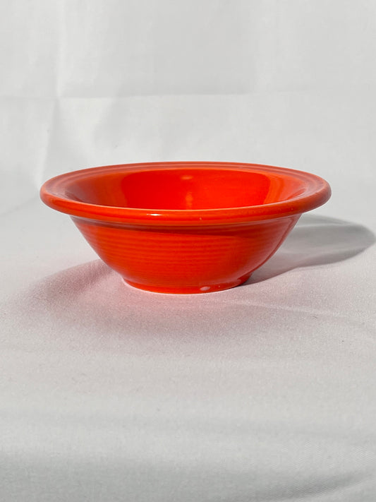 Bauer Monterey pottery- 5” small bowl - orange- ring ware - vintage