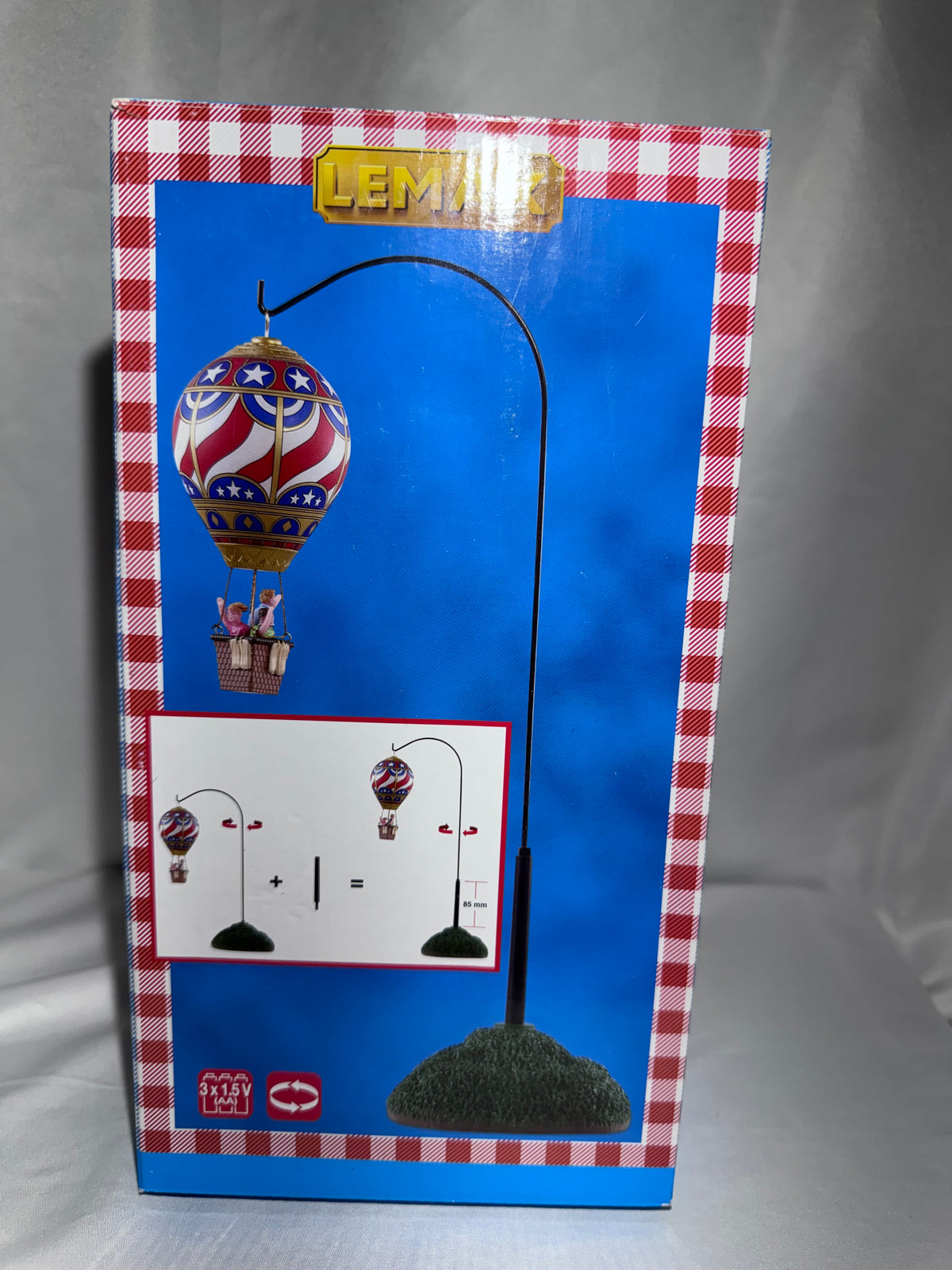 Lemax Soaring Stars And Stripes #84366 – Animated Hot Air Balloon – Retired 2019 – Tested & Working
