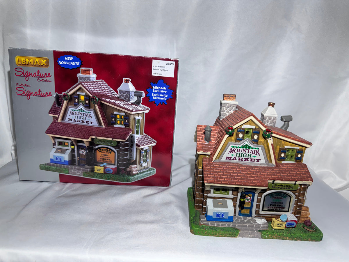 Lemax Mountain High Market #95534 – Vail Village Signature Collection – 2019